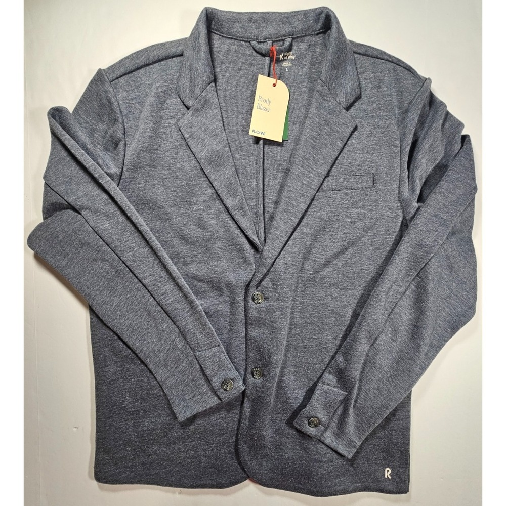 NWT Right of Way Men's Large Brody Blazer - Color‎ Blue Nights (Grey)